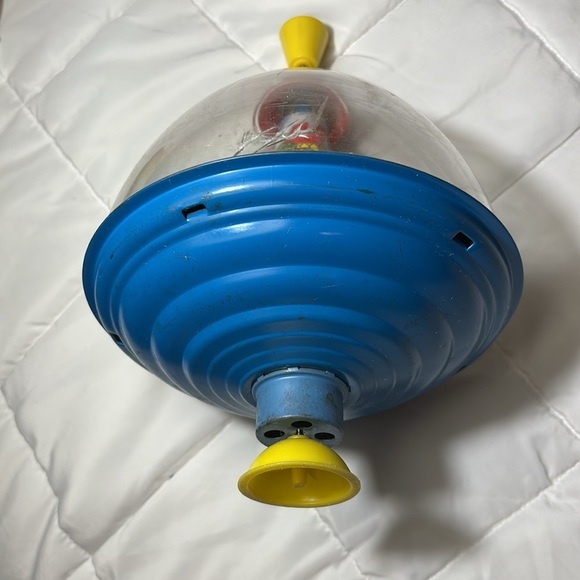 Vintage Large Toy Train Spinning Tin Peg-Top Karl Rohrseitz Zirndorf Germany - Picture 2 of 9